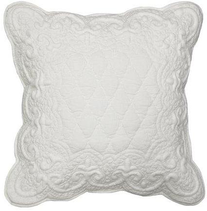 Coussin boutis uni blanc LOVE