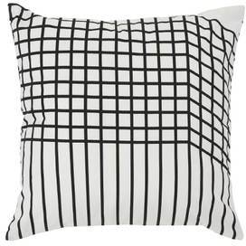 Vico, coussin 45 x 45 cm, noir et blanc