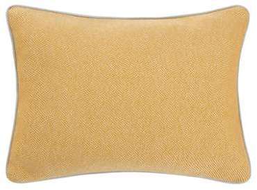 Malone, coussin 100% coton 35 x 50 cm, moutarde