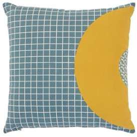Ida, coussin imprimé 45 x 45 cm avec motif demi-ce