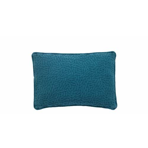 Claudette,coussin texturé35 x 50 cm, bleu azur