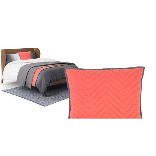 Charleston, coussin à chevrons 100% coton 60 x 60