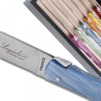 Coffret de 6 couteaux à steak Laguiole manche en p