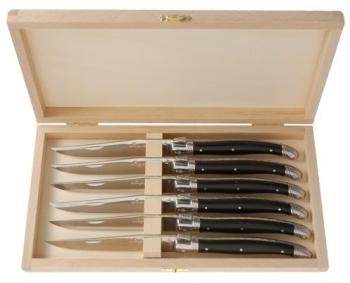 Couteaux à steak et coffret Laguiole - 6 p.