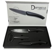 Coffret 3 pièces couteaux + éplucheur CERAMIC DAMA