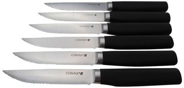 Coninx lot de 6 couteaux steak - noir