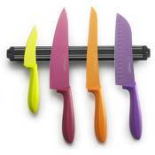 Couteaux couleur lame inox barre aimantée - Set de Couteaux couleur lame inox