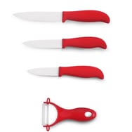 Coffret couteaux céramique 3 couteaux Rouge