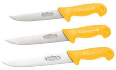 Set de 3 couteaux de boucher 6 /7 /8 en acier de