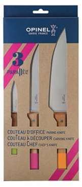 Trio de couteaux Parallèle Pop Opinel