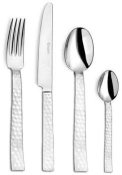 Ménagère 18 pièces en inox 18/10 3mm - Ato Martelé