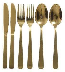 Ménagère 18 pièces en inox finition mate et brillante Ménagère 18 pièces en inox