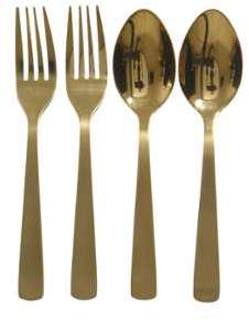 Ménagère 12 pièces en inox finition mate et brillante Ménagère 12 pièces en inox