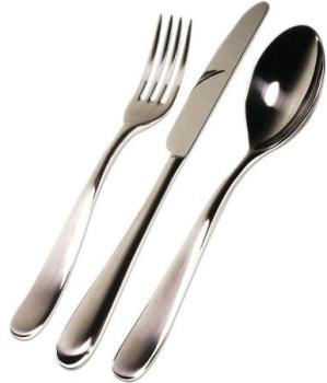 Promo : Set de 24 couverts argenté en acier Ludivi