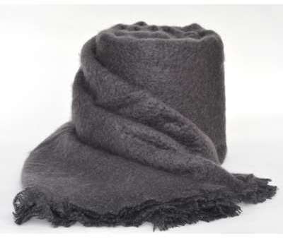 Couverture Mohair Toison dor Acier
