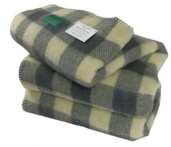 Couverture pure laine bio du massif central 450g