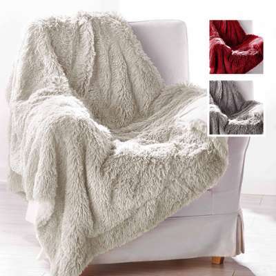 Couverture en fausse fourrure Marmotte