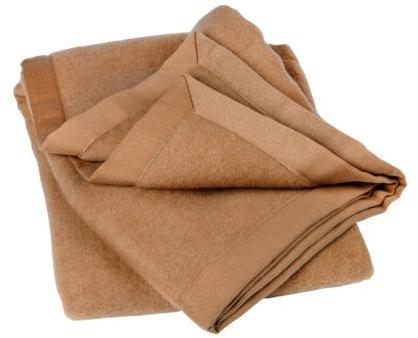 Couverture Unie en Poil de Chameau