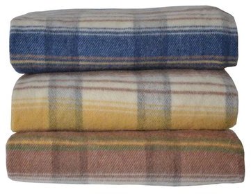 Couverture Carreaux 67% Laine 450 G/m2 Stopflam® T