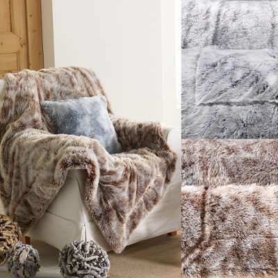 Couverture en fausse fourrure Antartic