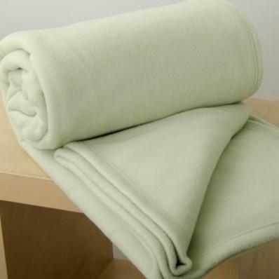 Toison dor Couverture Polaire Teddy Vert Anis Toi