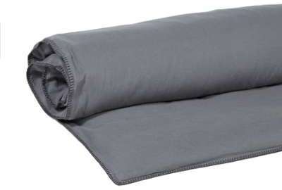 Edredon matelassé déhoussable lin et coton contour Edredon matelassé déhoussable