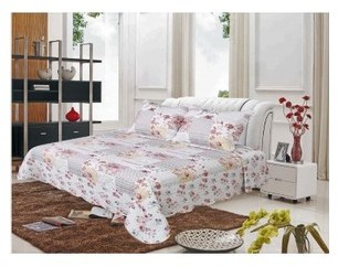 Boutis Imprimé Patchwork de Roses