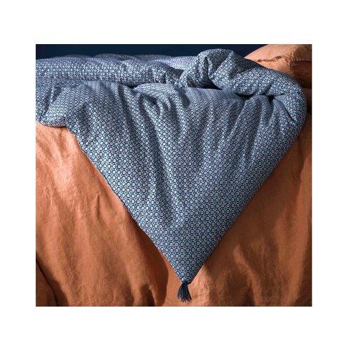 Edredon matelassé coton motif rosace géométrique b