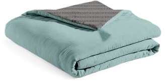 Edredon 100 coton face velours 16 points motif ethnique Edredon 100 coton face velours