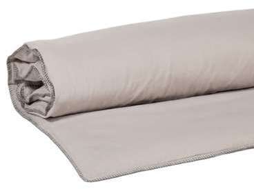 Edredon matelassé déhoussable lin et coton contour Edredon matelassé déhoussable