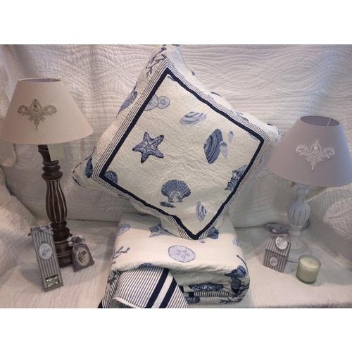Salomé Prestige Couvre lit Boutis Coquillage 1 pla