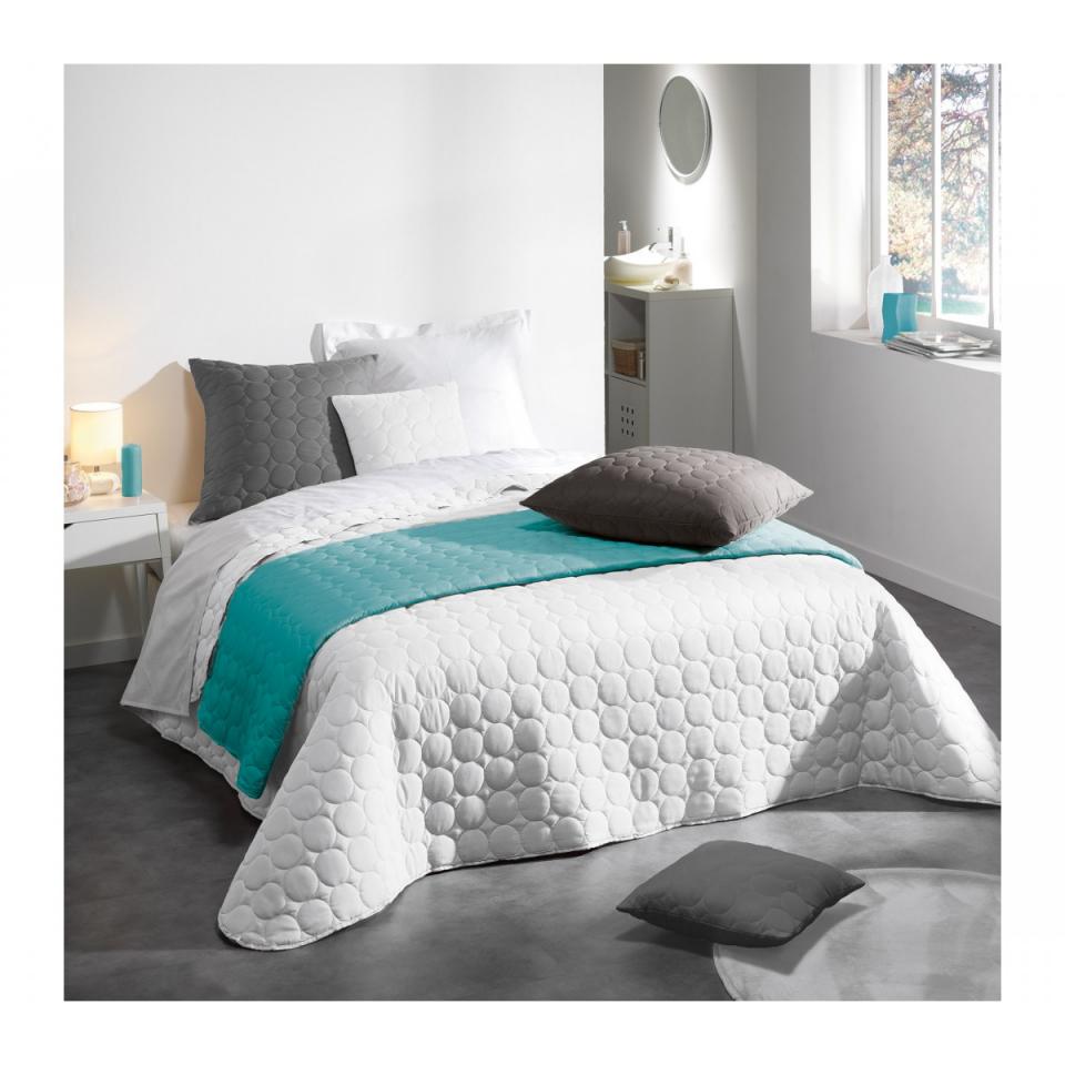 Couvre lit Microfibre Candy 240x220 Blanc - Douceu