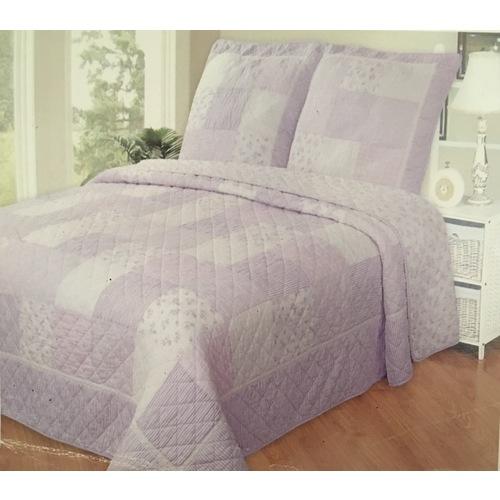 Salomé Prestige Couvre lit boutis lilas 1 place