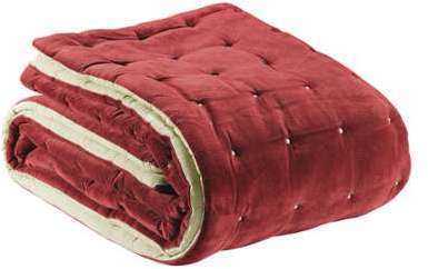Edredon piqué matelassé uni 100 coton velours et chambray Edredon piqué matelassé uni