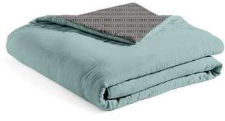 Edredon 100 coton face velours 16 points motif ethnique Edredon 100 coton face velours