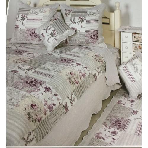 Salomé Prestige Couvre lit boutis Prunnella 230X25