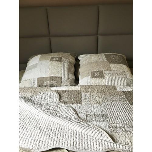 Salomé Prestige Couvre lit boutis Moka