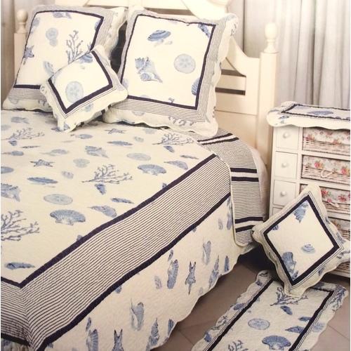Salomé Prestige Couvre lit Boutis Coquillage 2 pla