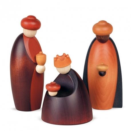Les trois rois mages et leurs offrandes, 12 cm
