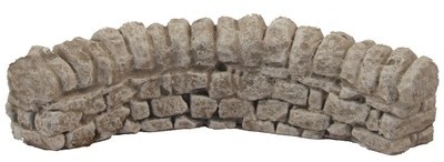 Muret courbé en plâtre - 19 cm