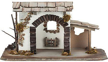 Crèche en bois 50 x 18 5 x 25 5 cm Crèche en bois 50 x 18 5 x