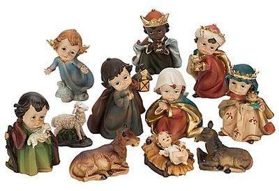 Figurines enfantines pour crèche 3 5 - 6 cm Figurines enfantines pour
