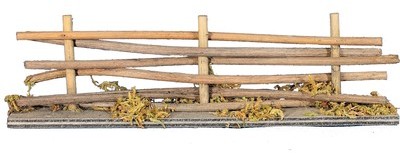 Barrière en bois entrelacé