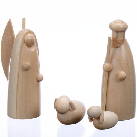 Figurine pour crèche de Noël, lange et le berger,