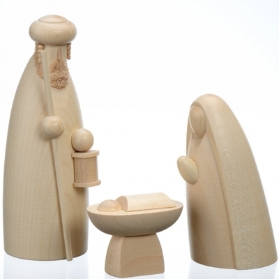 Enfant Jésus, Marie et Joseph, 12 cm