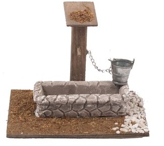 Fontaine avec seau ? 12 cm