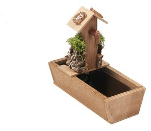 Fontaine avec abreuvoir - 17 cm