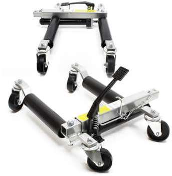 Paire Chariots Déplacement 2x Cric Go Jack Hydraulique Paire Chariots Déplacement