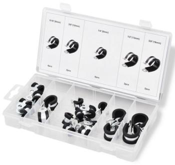 VidaXL Set 18 assortiment de brides caoutchouc iso