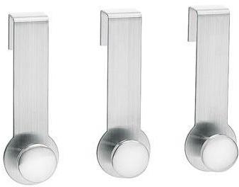 Muro - Set de 3 patères de porte - inox